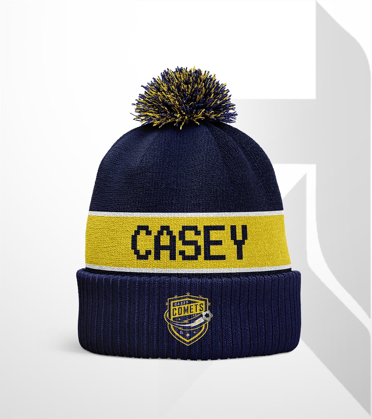 Casey Comets Beanie Pom Pom