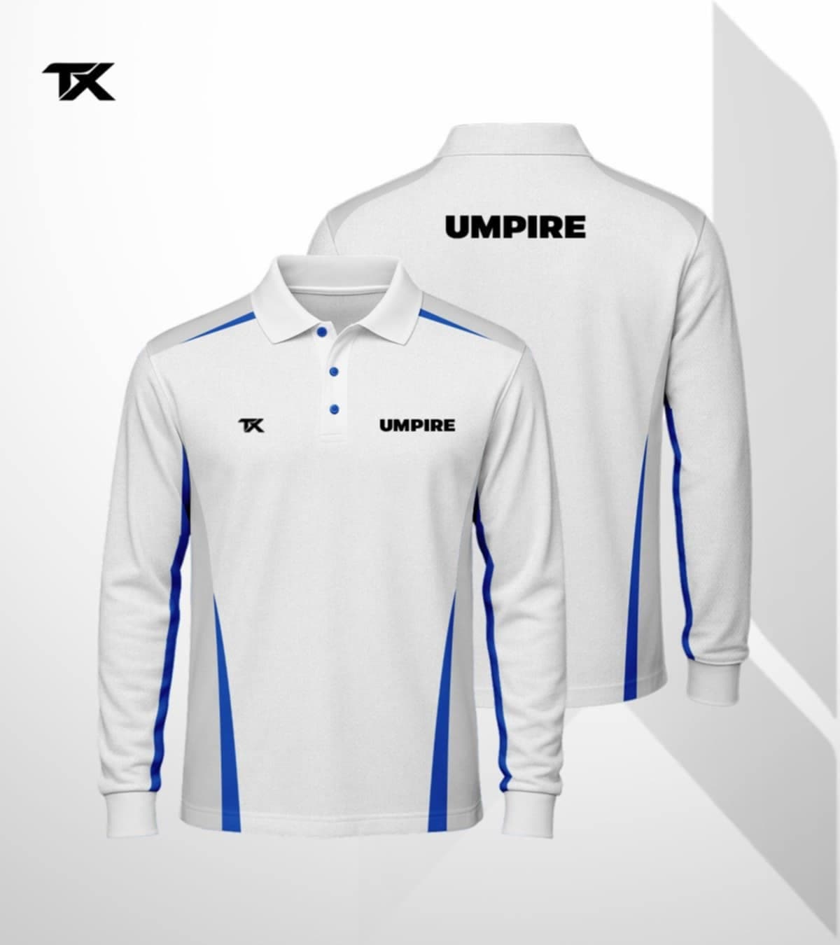 TX Netball Umpire Top - Long Sleeve