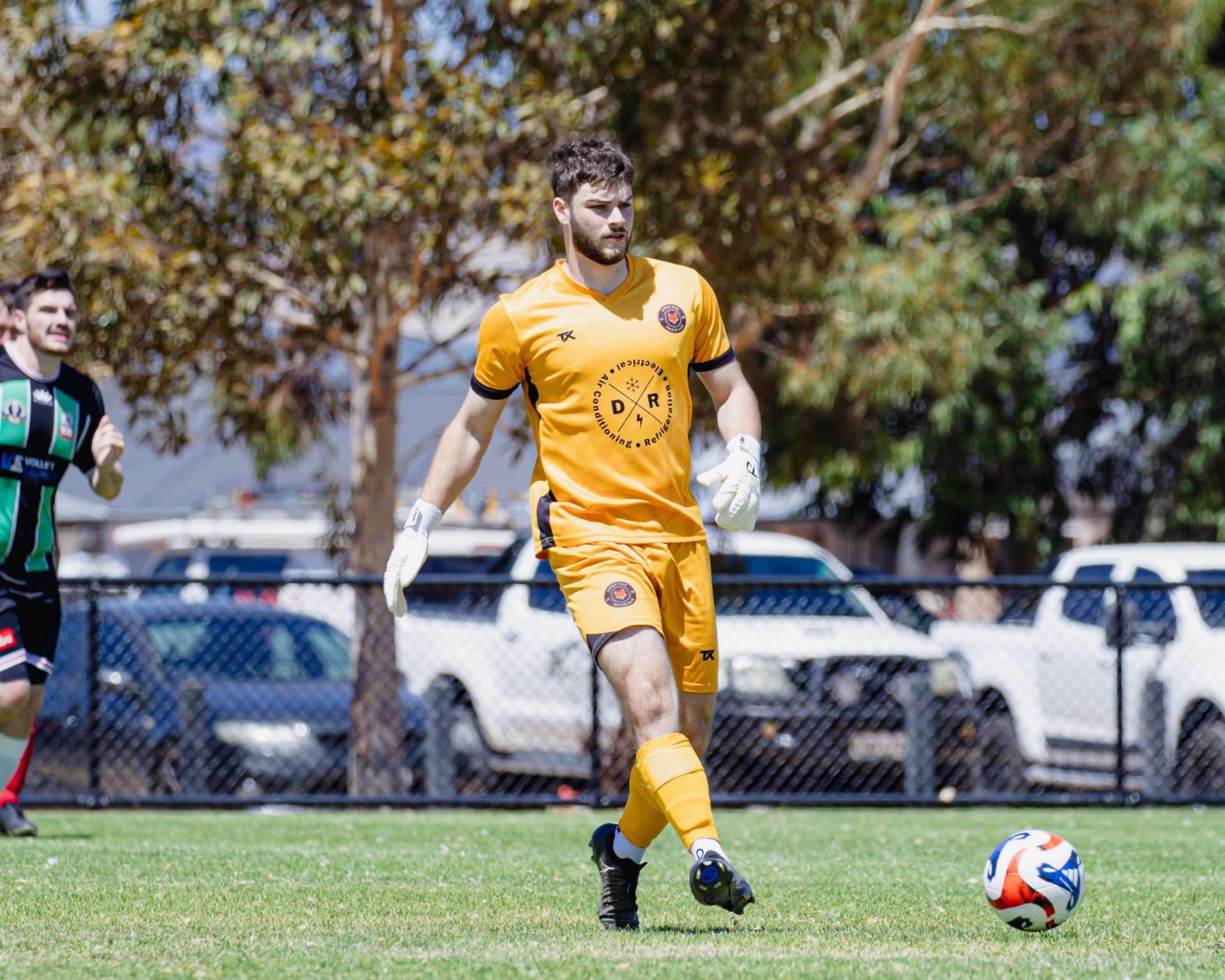 Custom Goalkeeper Kit - Purple Keeper Kit Mockup