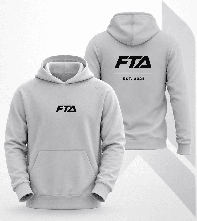 FTA - Hoodie - White Marl