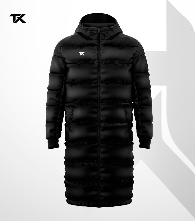 TX - Long Puffer Jacket Black