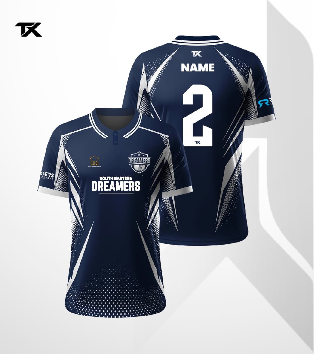 Dreamers - White Ball Playing Shirt