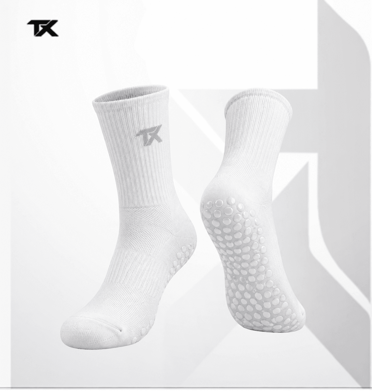 Apex Grip Socks - White - Powergoal